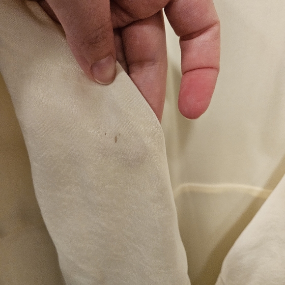 Lulu's Have Faith ivory satin wrap maxi dress - Picture 7 of 9